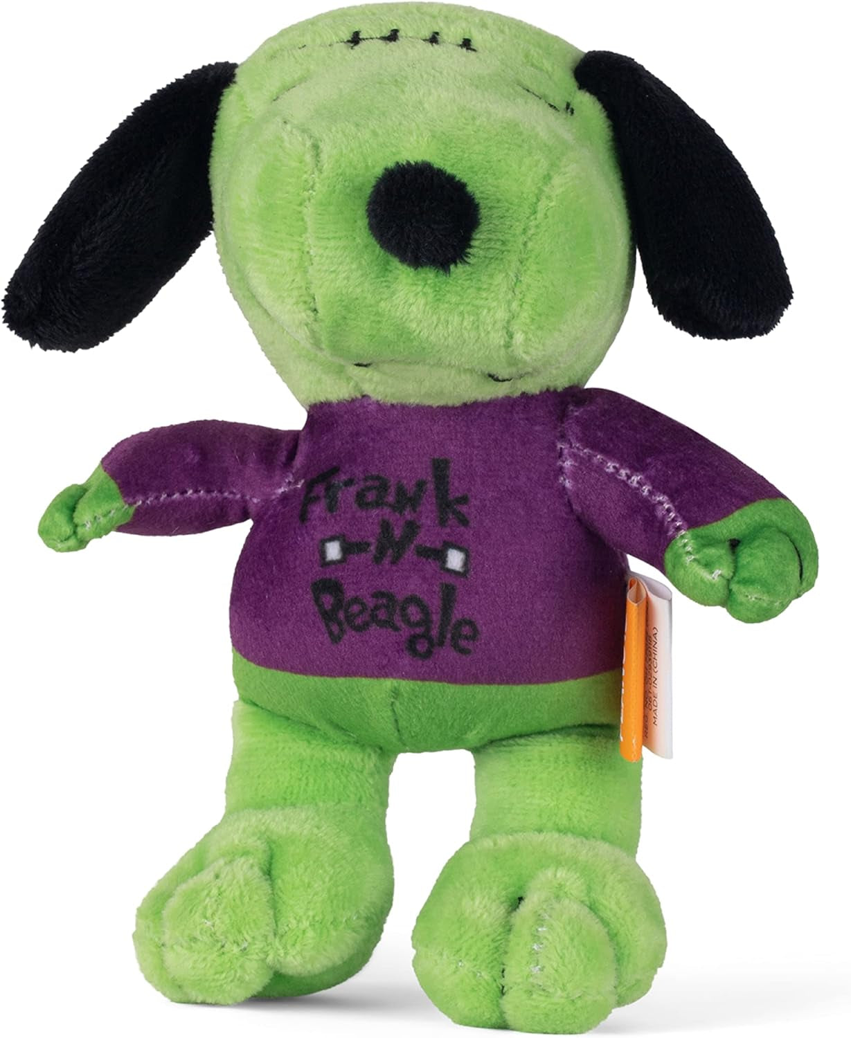 6 Inch Halloween Snoopy Franknbeagle Dog Toy | Cute Small Dog Toy from Peanuts Comic Strip | Plush Squeaky Dog Chew Toy Officially Licensed by Peanuts, Plush Figure- 6 Inch (FF17130)