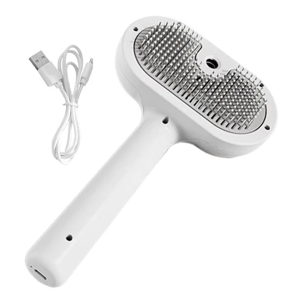 Animal Hair Remover Brush Dog and Cat Steam Brush Pet Self Cleaning Dog Brush Grooming Removes Cat Hairs Cat Dog Accessories